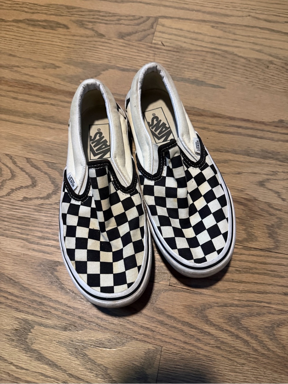 Vans Slip-On Sneakers - Black & White Checkerboard